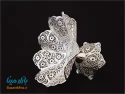 شیرینی خوری پایه دار قلدار ملیله کاری