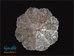 شیرینی خوری پایه دار قلدار ملیله کاری