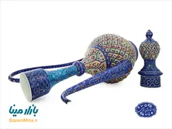 گلاب پاش میناکاری اسماعیلی ارتفاع 35 سانتی متر