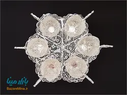 سرویس قهوه خوری ملیله کاری