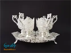 سرویس قهوه خوری ملیله کاری
