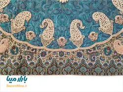 بقچه ترمه سرمه وملیله دوزی