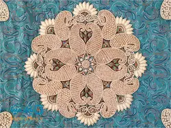 بقچه ترمه سرمه وملیله دوزی