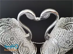 جای قاشق و چنگال دوقلو مليله طرح قو