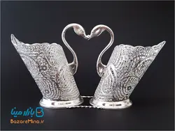 جای قاشق و چنگال دوقلو مليله طرح قو