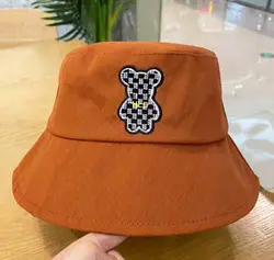 کلاه باکت خرسی شطرنجی کد 10537