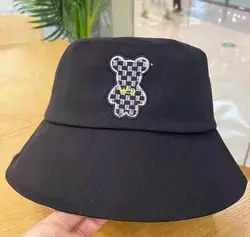 کلاه باکت خرسی شطرنجی کد 10537