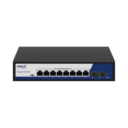 سوئیچ 8 پورت PoE شبکه HRUI HR900-AFG-82NS قیمت و خرید - بازار شبکه