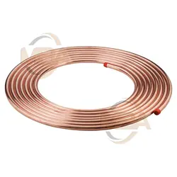 لوله مسی کلاف سایز 6 (1/4 اینچ) ضخامت 0.030 بابک 15 متری