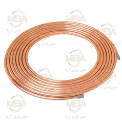لوله مسی کلاف سایز 6 (1/4 اینچ) ضخامت 0.030 باهنر 15 متری