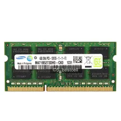 رم لپ تاپ DDR3 تک کاناله 1600 مگاهرتز سامسونگ مدل PC3-12800S ظرفیت 4 گیگابایت