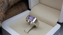 انگشتر مردانه آماتیس آفریقایی کد 484