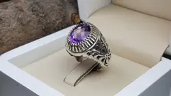 انگشتر مردانه آماتیس آفریقایی کد 362