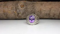 انگشتر مردانه آماتیس آفریقایی کد 362