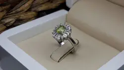 انگشتر زنانه زبرجد آفریقایی کد 182