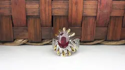 انگشتر مردانه یاقوت سرخ آفریقایی کد 167