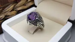 انگشتر مردانه آماتیس آفریقایی کد 107