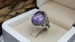 انگشتر مردانه آماتیس آفریقایی کد 96