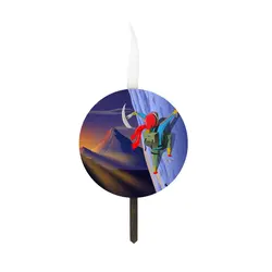 شمع تولد سفارشی تم کوهنوردی