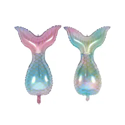 بادکنک فویلی دو طرفه دم پری دریایی