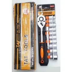 جعبه بکس ریلی 12 عددی درایو 1/2 سایز 8 الی 24 برند تات TAT TOOLS