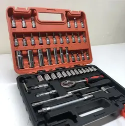 جعبه بکس 53 پارچه درایو 1/4 برند تات TAT TOOLS