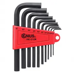 ست 10 تایی آلن شش پر نیمه بلند مدل Genius HK-010M جنیوس تایوان