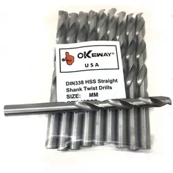 مته آهن HSS سفید سایز 10 برند OKEWAY