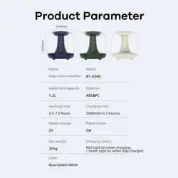 دستگاه بخور و رطوبت ساز سرد ریمکس مدل RT-A500 Pro