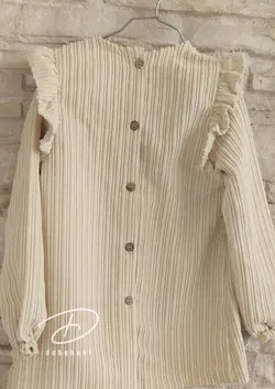 شومیز مخمل کبریتی کرم