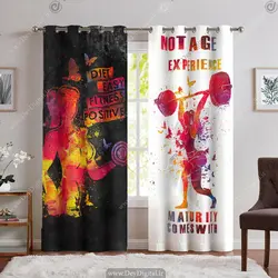 پرده پانچ ورزشی برای باشگاه بدنسازی بانوان PK-5878