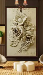 پوستر دیواری فضای ایستاده گچ بری