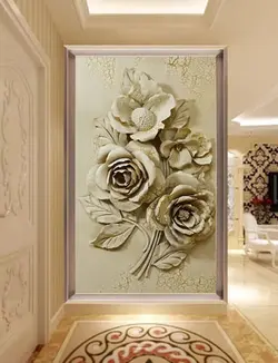 پوستر دیواری فضای ایستاده گچ بری
