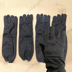 خرید دستکش زنبورداری ضخیم یا طوسی آستین بلند + قیمت و مشخصات آن