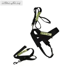 قلاده کتفی سگ طرح پلیس شبرنگ دار