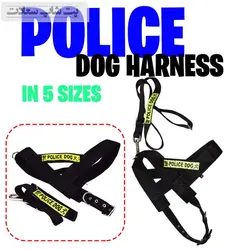 قلاده کتفی سگ طرح پلیس شبرنگ دار