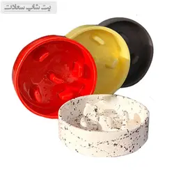 ظرف آرام خور سرامیکی سگ و گربه