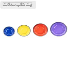 ظرف آب و غذا فلزی رنگ کوره ای زاریکس