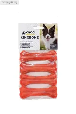 تشویقی دنتال سگ مدل استخوان برند کروچی با طعم گوشت وزن بسته ۱۴۰ گرم