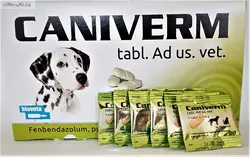 قرص ضدانگل سگ و گربه کنی ورم caniverm وزن 1 گرم