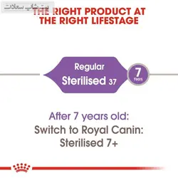 غذای خشک گربه عقیم شده رویال کنین Royal Canin Regular Sterilised وزن 2 کیلوگرم - پت شاپ سعادت