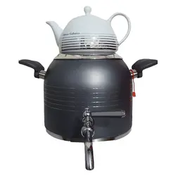 کتری و قوری 5 لیتر کیانی نزاز NEZAZ چدن طرح ترک طوسی