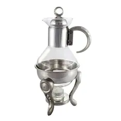 قهوه جوش استیل رزلند با حلقه نگین کروم