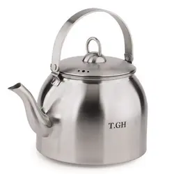 کتری قیطاسی T.GH مدل کارن 3 لیتری لوله دار مات کف چدن دستگیره استیل کد TGH-307000