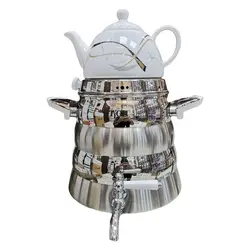 کتری قوری قیطاسی T.GH مدل آریا 5/5 لیتری کف چدن براق