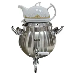 کتری قوری قیطاسی T.GH مدل پرشیا 5 لیتری مات کف چدن