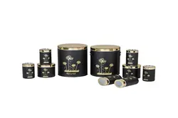 سرویس 10 پارچه طرح قاصدک مشکی در طلایی بهاز کالا کد 16292309