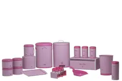 سرویس جهیزیه 23 ساده صورتی سمباده ای در پلیمری بهاز کالا کد 16288051