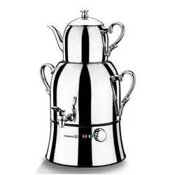 سماور برقی 4 لیتر کرکماز استیل مدل مگا توستا MEGA NOSTA کد 334