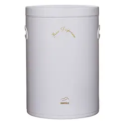 سطل برنج بدون پیمانه سفید براق درب فلزی بهازکالا کد 16003089